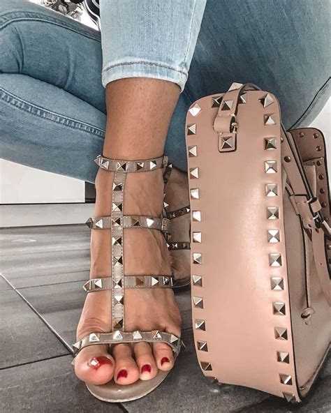 valentino shoes dupe|valentino rockstud sandals outfit.